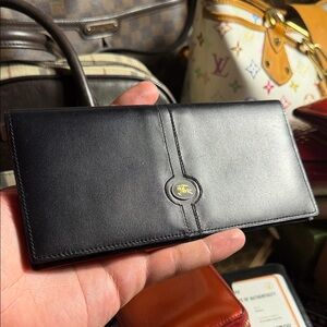 Burberry Black Leather Card Holder